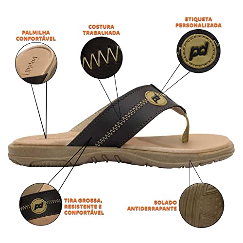 Chinelo Masculino Casual Confort Nº 24 Ao 33 Sandalia de Dedo Infantil 13.01 (Marinho, br_footwear_s