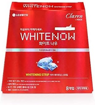 Claren WhiteNow Strip (8pcs) x 5 pack - Total 40 Treatments of Teeth Whitening Kits