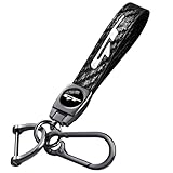 Annloysky Black GT Keychain for Kia K3 Forte Cerato 2021-2024, Black Leather & Metal...