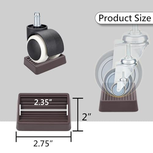 Jayen 2X2.75-WN-4 Furniture Wheels Caster Cups thumb #3