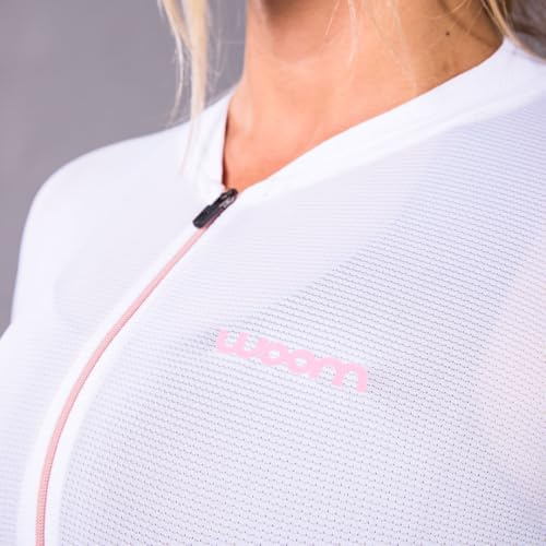 Jersey Cycling Woom Feminino I (BR, Alfa, GG, Slim, Branco)