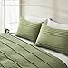Oli Anderson Sage Green Duvet Cover King Size - Pleated King Duvet Cover, 3PCS Soft and Breathable Textured Bedding Set with Zipper Closure(Sage Green,104