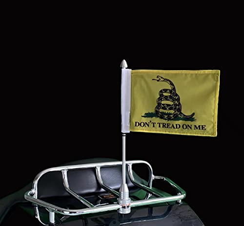 Hot Rides Motorcycle Flag 6 X 9 Or 10 X 15 Inch (6"X9", Don't Tread On Me) #TOP4