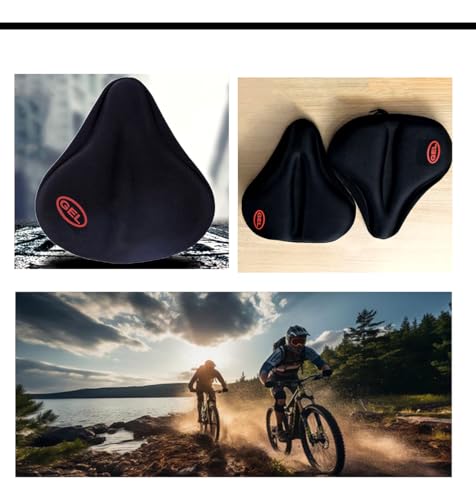 Capa Selim Em Gel Bike Bicicleta Para Bancos Largos Ergométrica Spinning Almofada para assento macio