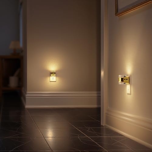 Image of Briignite Night Light Dimmable Night Lights Plug Into Wall w /Bubble Design | 2 Pack 3000K /4000K /5000K & 3 Brightness Levels for Baby Nursery Hallway Bathroom Kids Room, 3CCT