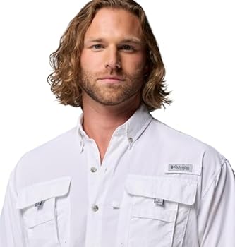 Chemise Columbia PFG Super Bahama Homme 2XL - Manches Courtes Pêche - Multicolore
