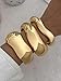 BUYITO Chunky Gold Bangles Bracelets for Women Trendy Stack Statement Bangle Irregular Cuff Bracelets Fashion Jewelry Gift (3PCS Gold)