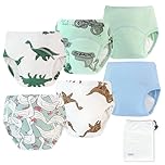 Ez Moms 6 Packs Absorption Toddler Training Pants Cotton Training Pants 2T-3T Reusable Potty Training Underwear For Boys 2T Toddler Boy Underwear Training Underwear 2t-3t Potty Training Pants