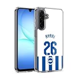 Head Case Designs Officially Licensed Brighton & Hove Albion F.C Yasin Ayari 2025/26 Players Home Kit Gel Case [Military Grade Protection] Compatible with Samsung Galaxy A17 4G / 5G