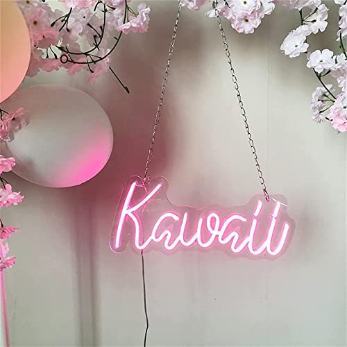 Letrero de neón Kawaii panel acrílico luz de modelado led para pared 4