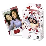 10 Sheets Fit for mini Instant Camera Fit for mini 12 LiPlay 11 9 8 7s 90 Link Edge Color Instax Film Photo Paper(Heart)