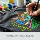 POLHIM® Robuster Stoffbeutel Grau 220g/m² (2 Stück) - Schwere Baumwolltasche mit langen Henkeln - Extra Stabile Graue Einkaufstasche im 2er Pack, 38x42 cm