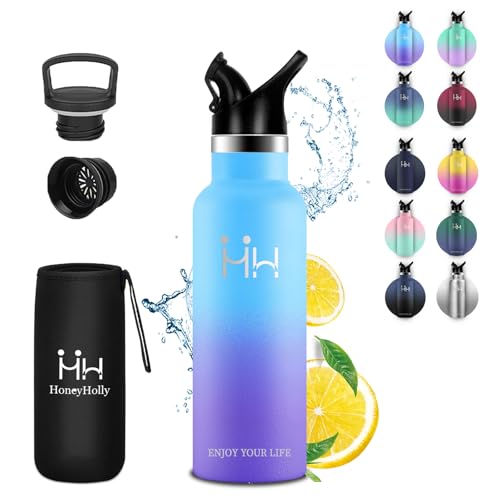 Eliciya ステンレス水筒 750ml 真空断熱 保温・保冷 炭酸飲料対応 広口で洗いやすく氷も簡単に投入可能 ハンドル付きで持ち運び便利 布袋付きで 防漏設計と高密封性 滑り止め加工で手に馴染むデザイン 軽量で耐久性のある304ステンレス製 スポーツ