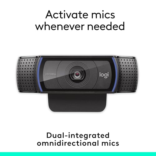 Logitech C920e HD 1080p Mic-Enabled Webcam, Certified for Zoom, Microsoft Teams Compatible, TAA Compliant - Image 5