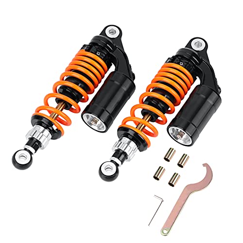 Image of 280mm 11 Inch Universal Motorcycle Shock Absorbers Rear Suspension 2PCS Compatible with Honda CB Yamaha Gokart(Orange)