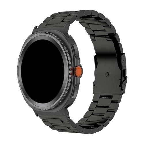 Bracelet en titane pour Samsung Galaxy Watch Ultra 47mm noir de remplacement