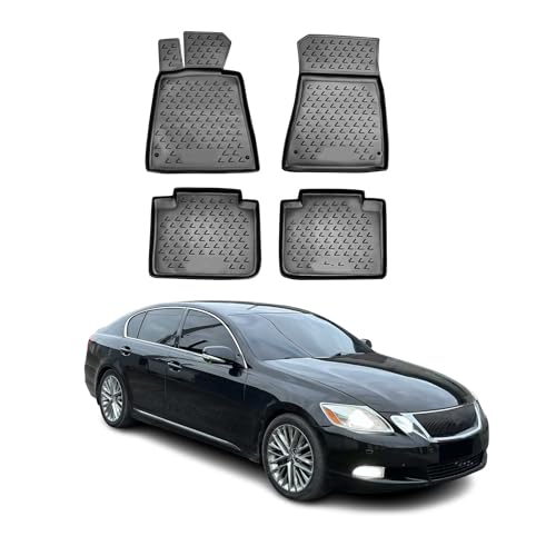 Tapis de sol voiture pour GS300 2008-2011 Omac noir protection 3D
