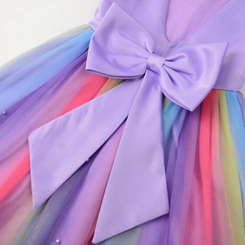Image of JerrisApparel Flower Girls Dress Wedding Satin Dresses Princess Birthday Party Prom Ball Gown
