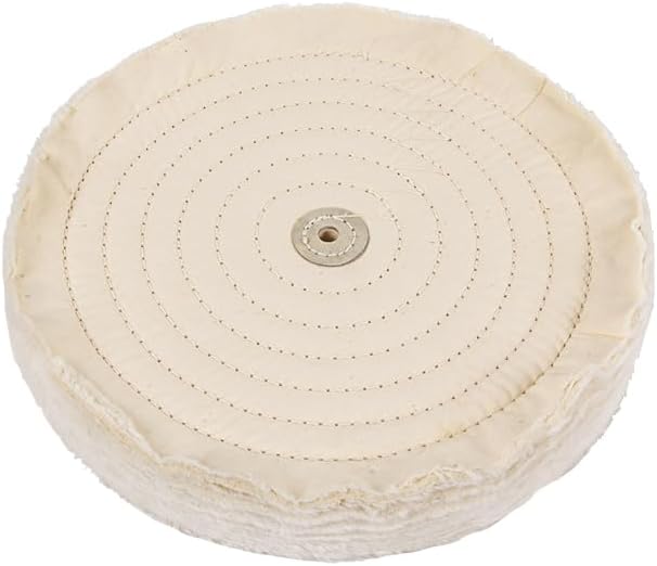 Cotton Lint Cloth Buffing Wheel 4 5 7 10 Inch, Mirror Polishing Wheel Grinder for Silver Jewelry, Buffing Wheel Pads 1pc(10MM*10INCH)