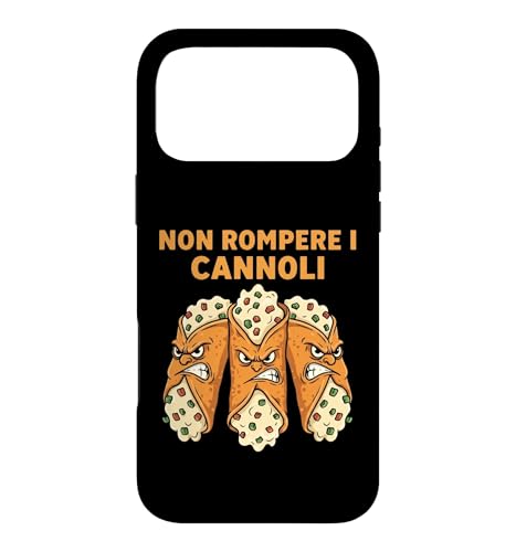 �m�������y�� I Cannoli Divertente cartone animato di cibo �X�}�z�P�[�X iPhone 17 Pro Max �p