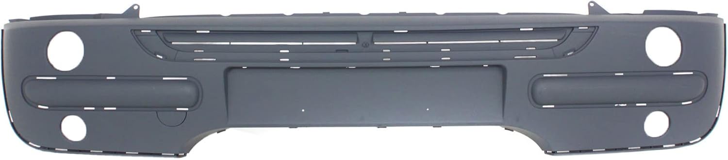 Garage-Pro Front Bumper Cover Compatible with 2002-2004 Mini Cooper Primed, Base Model, With Holes for Chrome Insert/Trim