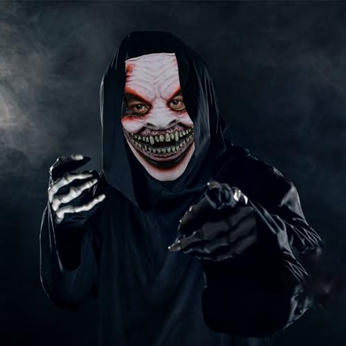 HugOutdoor Scary The Fiend Bray Wyatt Cosplay Mask Halloween Half Face Latex Mask Realistic Demon Halloween Costume Mask - Image 3
