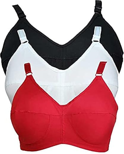 Teenager Bra Women's Cotton Non-Padded Wire Free Full Coverage Bra
