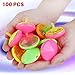 100 Pieces LED Light Up Flashing Mini Spinning Tops with Gyroscope - Kids Novelty Bulk Spin Toys Party Favors Bundle Pack Multicolored