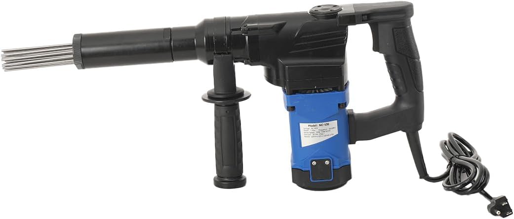 Electric Needle Scaler, 110v Industrial Grade Rust Removal Needle Gun, 1100w High-Power Pistol Grip Needle Scaler for Rust Weld Slag & Paint