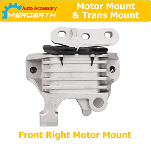 Engine Motor & Transmission Mounts Compatible With 2014-2021 Cherokee, 2015-2019 Chry~Sler 200 2.4L, Replace Oe 68192831Af 68418876Ab 68157441Ad #TOP2
