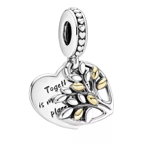 PANDORA Family Tree Heart, with 14K Gold Charm
