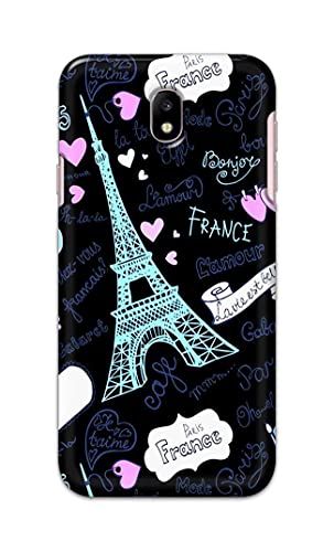 Image of PRINTFIDAA Lovers Famous Place Eiffel Tower in Paris Printed Designer Hard Back Case Cover for Samsung Galaxy J7 (2017) / Samsung J7 Pro, J730F / DS -(UO) MVN1003