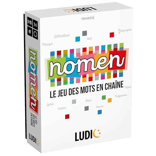 Ludic - Nomen- Le Jeu des Mots en Chaîne | Jeu De Société pour Adultes Et Enfants Dès 12 Ans, Jeu de Plateau pour Toute La Famille, Idée Cadeau Garçon Fille Enfant, Made in Italy