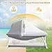 Growaystory Baby Reisebett,Geeignet für Babys von 0-5 Monaten,Portable Reisebettzelt,Klein Zusammenklappbar,Ausgestattet Moskitonetz und Spielzeug,Liegefläche 80 x 40 cm (Grau)