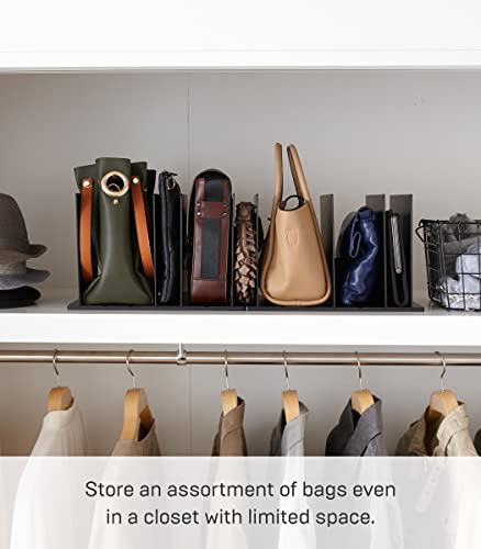 Yamazaki Handbag Home Purse Bag Divider Shelf | Plastic | Closet Organizer, One Size, Black #TOP2