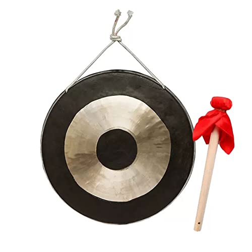 Gong rituale buddista, strumento a percussione martellato a mano, grande ciotola in bronzo per meditazione, yoga e musica