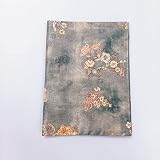 Book Sleeve Cover ( Flowers )| Hard Books Cover A5(8-1/4''x 5-13/16'') for Paperback,Washable Fabric