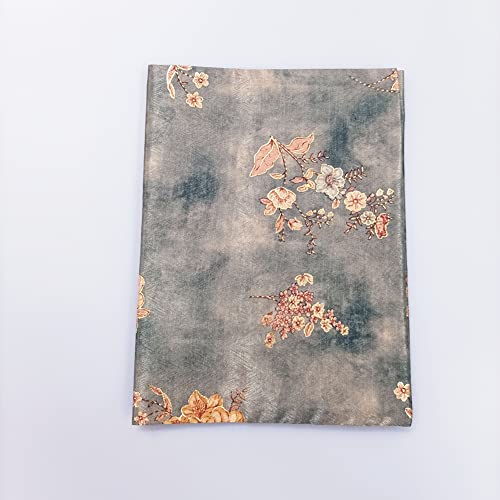 Book Sleeve Cover ( Flowers )| Hard Books Cover A5(8-1/4''X 5-13/16'') For Paperback,Washable Fabric,Fits Thickness Adjustable #TOP8