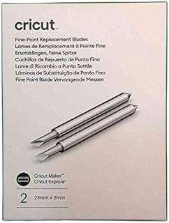 Cricut Explore Fine Point Replacement Blades, Multi-Color, One Size - 23mm x 2mm (2 Units)