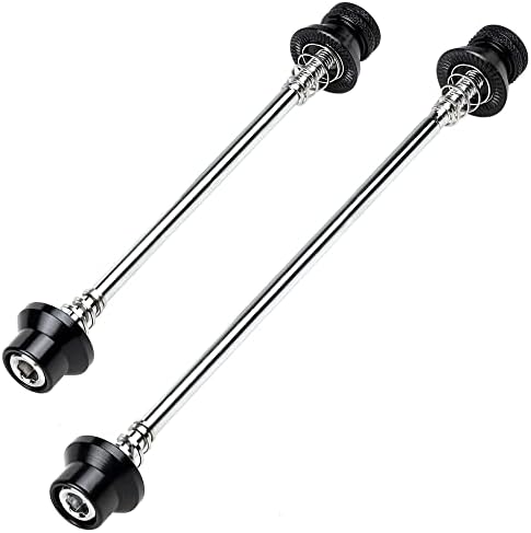 CyclingDeal Bike Bicycle Wheel Hub Non Quick Release Lock Skewers Set 5mm - Prevent Removing Wheels by Hands - for Road Bikes