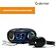 Denver Electronics TCL-212BT - CD-Player (4 W, FM, Extern, Tragbarer CD-Player, Blau, 3,5 mm)