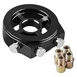 Oil Sandwich Plate, Universal Oil Filter Thread Adapter With 1/8' NPT Oil Pressure Gauge Filter