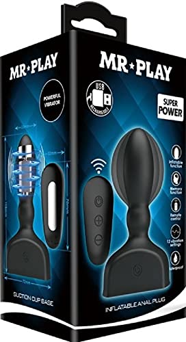 Mr. Play Plug anal Noir 12,1x7,2x3,3 cm
