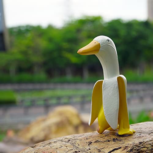 Lhocm Funny Large Banana Duck Garden Statues Decoration, Creative Duck Gnomes Garden Art For Outdoor Fall Winter Garden Decor, Outdoor Statue For Patio, Lawn, Yard Decoration, Cute Housewarming Gifts #TOP7