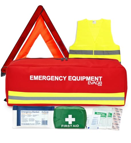 EVAQ8 Essential Car Safety kit with Warning Triangle