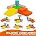 RELIANCER 6PCS Climb & Crawl Foam Block Play Set,Toddler Modular Foam Climbing Blocks,Interactive Kids Soft Building Blocks Toy Set,Indoor Climb and Slide Game Set,Educational Children Climbing Toys