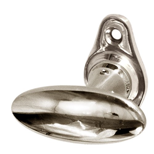 'Ovale Poignée de fenêtre | fenêtre Olive Antique | laiton nickelé poli main | modèle Mannheim – selon Modèle Historique