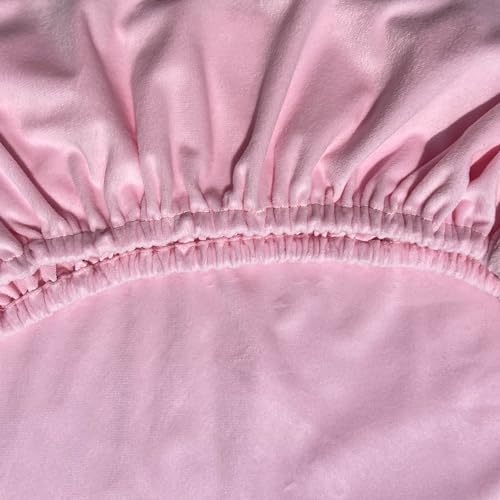Image of AMROSE 2 Pack Microfleece Crib Sheets, 28'' X 52'' Flannel Fleece Crib Fitted Sheets for Crib and Toddler Mattress Pad, Soft Comfy Warm Crib Sheets for Girls, Floral