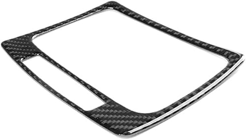 Miniatura 5 de Para Mercedes-Benz Clase C W204 2007-2013 Consola central de fibra de carbono suave real Panel de cambio de marchas Kit de ajuste de cubierta
