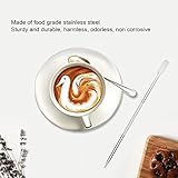 lvifloae 7pcs Stainless Steel Coffee Latte Needle, Non Slip Spiral Nib Coffee Art Pen Easy to Clean Latte Art Pen Decorating Tool, For Home Cafe Kitchen - Image 5